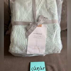 Anthropologie Queen Duvet Sky color